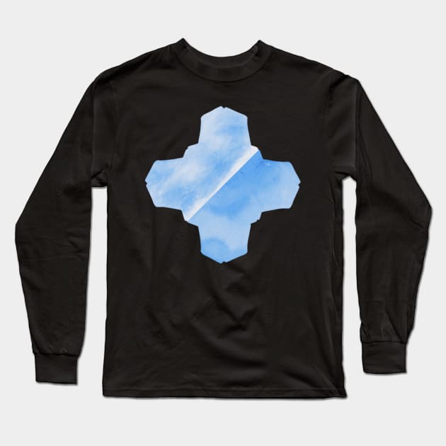 Simplicity blue sky Long Sleeve T-Shirt by Geomhectic